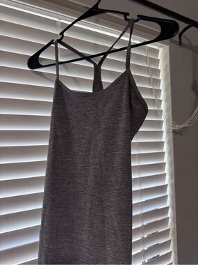 lululemon athletica flow Y Heather Gray Racerback Cami